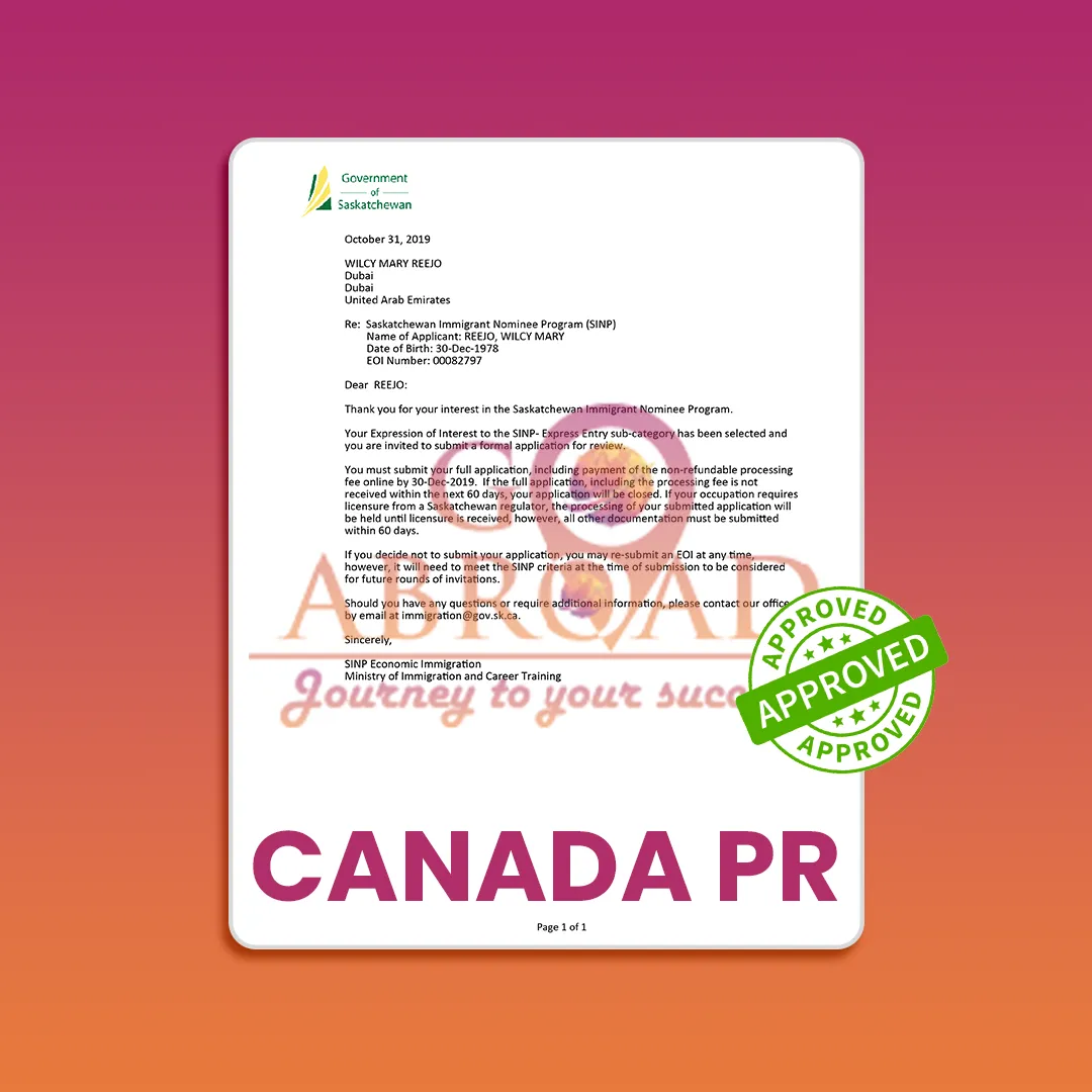 Students reviewing documents after student visa approval